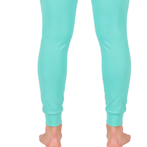 Pantalon d'équitation pour femme en turquoise, taille haute, extensible, avec passants de ceinture, pour la compétition et l'entraînement, vêtements de sport - Product Image 3