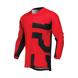 Maillot de motocross de qualité supérieure, coupe ajustée, manches longues, respirant, en polyester, vêtements de sport, maillot de moto tout-terrain MX - Product Image 1