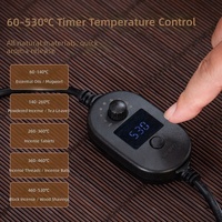 Brûleur d'encens électronique en céramique pour voiture, motif Nuage Auspicieux, recharge USB, minuterie et température réglables, diffuseur d'arômes pour la maison