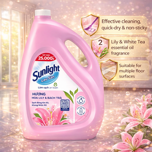 Limpiador de Pisos Sunlight con Aroma a Lirio y Té Blanco 3.6kg - Product Image 5