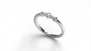 Bezel Set Round Diamond <b>Ring</b> Diamond Promise <b>Ring</b> Minimalist <b>Stacking</b> <b>Ring</b> For Women Everyday Wear <b>Ring</b> Lab Grown Diamonds - Product Image 4