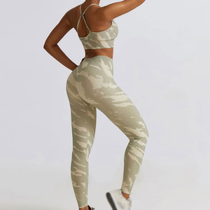 Conjunto de Yoga de Talla Grande de Color Liso: Leggings, Tops, Sujetador Deportivo y Pantalones para Fitness, Gimnasio y Running para Mujer - Product Image 5