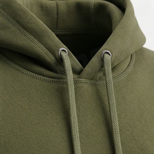 Ensemble de survêtement décontracté pour homme vert olive à capuche, manches longues, couleur unie, avec cordon de serrage et côtés zippés - Product Image 4