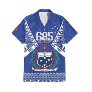 Chemise Hawaïenne Samoa Rugby 685 Pride à Imprimé Tribal Polynésien pour Hommes – Vente en Gros Fabricant - Product Image 2