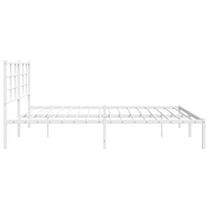 Base de Cama Doble de Acero con Recubrimiento en Polvo Blanco, Categoría de Productos de Camas Metálicas - Product Image 6