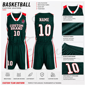 Uniformes de basket-ball personnalisés en gros, fabriqués au Pakistan, avec logo, confortables, pour hommes, pour la saison - Product Image 5