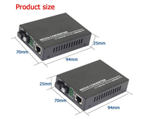 Mini Gigabit equipo de fibra óptica datos transceptor óptico 10M/100M/1000M convertidor de medios de fibra