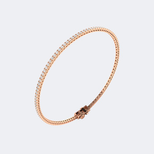 1.43CTW <b>Gold</b> Lab Grown E Color Round Brilliant Cut Prong-<b>Set</b> Diamond Tennis Bracelet for Certified Unisex Luxury Jewelry - Product Image 6