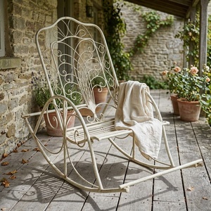 Banc de jardin en fer forgé sur mesure, design européen, résistant aux intempéries, 2 places, pour meubles de jardin d'extérieur - Product Image 3