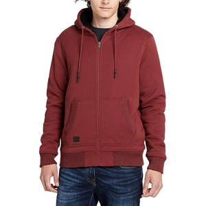 Sweat à capuche zippé prix usine en molleton bouclette avec logo brodé personnalisé pour les marques de streetwear américaines - Product Image 6
