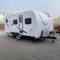 Caravane miniature moderne légère OEM, remorque de voyage, camping-car tractable avec cuisine et salle de bain, LIVRAISON GRATUITE