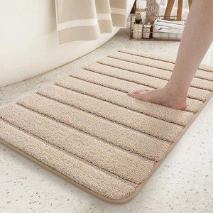Tapis de bain personnalisés en gros, séchage rapide, design élégant, en coton, fabriqués à la machine pour salles de bain - Product Image 3