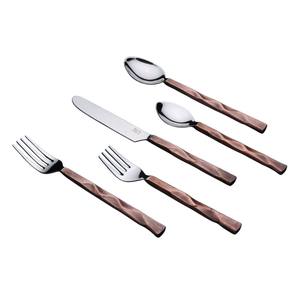 Ensemble de couverts en acier inoxydable avec manche en cuivre martelé artisanal, vaisselle moderne pour la maison, la cuisine et les restaurants - Product Image 2