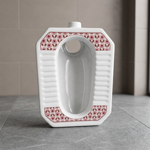 WC Cuvette Asymétrique Orissa en Céramique Imprimée Verte Vistaar Designer pour le Marché d'Exportation - Product Image 1