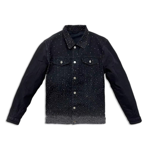 2026 New Winter Customizable Casual Men's Jeans <b>Jacket</b> Breathable Unique Style Premium Quality Denim Men's <b>Rhinestone</b> <b>Jackets</b> - Product Image 1