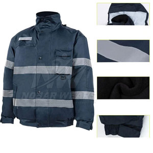 Comfortable <b>Men</b> Working <b>Jackets</b> Breathable <b>Utility</b> Workwear For Mechanics Construction And Factory Workers - Product Image 5
