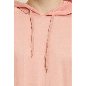 Unisex <b>Pink</b> Hooded <b>Tracksuit</b> Full Length Casual Loose Fit With Side Pockets Autumn Style 100% Cotton Elastic Waist - Product Image 3