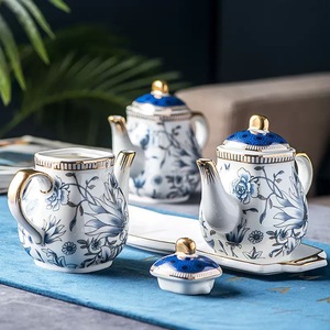 Luxury Bone China Floral Pattern Kitchen Seasoning Jar Salt & <b>Vinegar</b> Seasoning Pots Set Fine Durable For Kitchen Storage - Product Image 4