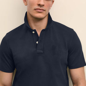 Polo homme de haute qualité 100% coton, tissu tricoté, logo personnalisé imprimé, coupe ample, motif lettres, polo confortable - Product Image 2