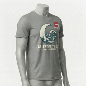 T-shirt pour homme avec impression graphique, coton premium, vêtement décontracté avec motifs artistiques créatifs, graphismes détaillés, tissu doux, coupe confortable - Product Image 4