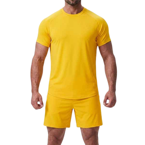 T-shirt Homme Noir à Manches Courtes Séchage Rapide Coupe Slim Col Rond Uni en Jersey pour Sport et Loisirs Personnalisable – Vente en Gros - Product Image 2