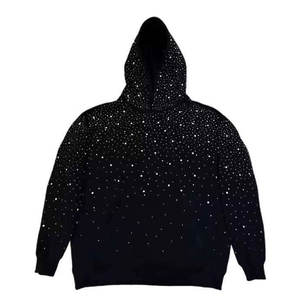 Sudadera con Capucha de Secado Rápido para Hombre con Pedrería, del Mejor Fabricante, Sudadera con Capucha de Algodón Mezclado con Pedrería, Sudadera de Moda Urbana, Sudadera Informal - Product Image 4