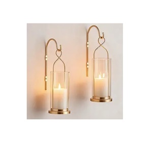 Hermoso Portavelas Rectangular de Metal Negro con Diseño Floral, Portavelas de Pared con Diseño Vintage para el Hogar - Product Image 6