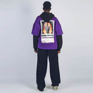 Sudaderas Vintage para Hombre al por Mayor, 100% Algodón, Manga Larga, Oversize, Estilo Boxy, Lavadas, Transpirables, Ecológicas, Fabricante OEM de Moda - Product Image 3