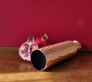 Eco Friendly High Quality Custom Logo Luxury Hammered Design <b>Copper</b> Water <b>Bottle</b> Home Kitchen Office Outdoor Camping Bulk - Product Image 6