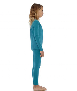 Ensemble de sous-vêtements thermiques pour garçons, confortable et chaud pour un usage quotidien, export en gros, ensemble thermique doublé polaire pour filles, hiver premium - Product Image 3