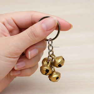 พวงกุญแจทองเหลืองทำมือ รูปทรงกังรู แบบดั้งเดิมของอินเดีย ตกแต่งสีทอง งานฝีมือ แฟชั่นวินเทจ คุณภาพสูง - Product Image 2