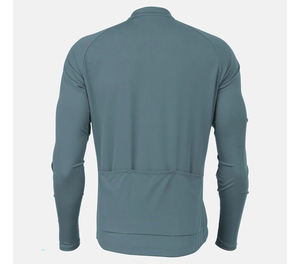 WARPRO INDUSTRY Dark Blue Short Sleeve Spandex/Polyester 220g Active Stretch Quick Dry Digital Print Front Logo <b>Cycling</b> Jersey - Product Image 5