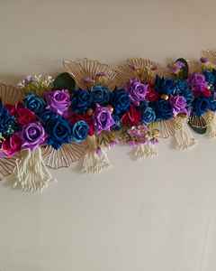Decoración Colgante de Plástico Ecológico con Diseño de Flores Coloridas y Detalladas Hechas a Mano para Diwali, Bodas y Eventos Culturales, Toran Bandanwar - Product Image 3