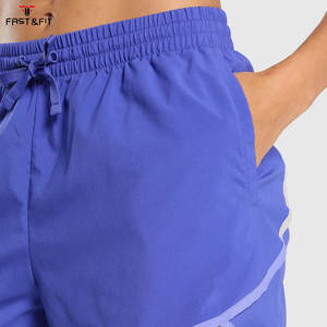 Shorts d'été pour femmes de haute qualité, 100% coton, légers, taille haute, coupe ajustée, impression de logo personnalisée, service OEM - Product Image 5