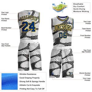Ensemble d'uniformes de basketball personnalisés pour jeunes - Respirant 180 GSM, sublimation inaltérable 50+ lavages pour les ligues d'été universitaires américaines - Product Image 2