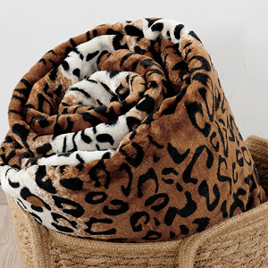 Animal Print Flannel Fleece Blanket 152x228CM Soft Cozy Plush <b>Throw</b> Lightweight Leopard Cheetah Snake Zebra Print <b>Sofa</b> Bed <b>Cover</b> - Product Image 5