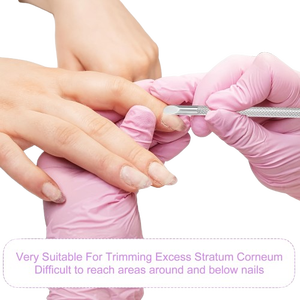 ที่ดันหนังกำพร้าแบบใช้ซ้ำได้ ยี่ห้อ Shears Beauty สำหรับทำเล็บ ตัดแต่งเล็บ กำจัดหนังกำพร้าและเซลล์ผิวที่ตายแล้ว ทำจากสแตนเลสสตีล แบบสองด้าน - Product Image 4