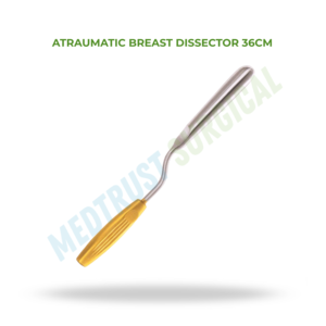 Dissecteur mammaire atraumatique 36 cm, instrument chirurgical pour la dissection des tissus, utilisation en chirurgie plastique - Product Image 2