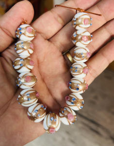 Perles de verre rondes de 14 mm, perles de verre soufflé pour la décoration, bijoux et artisanat DIY, perles vénitiennes pour gâteaux de mariage - Product Image 4