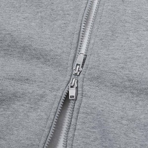 Sweat-shirt à capuche zippé oversize pour homme, couleur unie, décontracté, avec poches, pour l'automne, 100% coton French Terry, coupe classique - Product Image 6