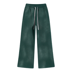 Pantalon de jogging unisexe en polyester et coton délavé à l'acide, effet soleil, faible MOQ, vente en gros pour hommes - Product Image 6