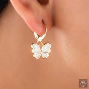 ต่างหูห่วงสวยป้องกันการเสื่อมเสียของผีเสื้อขี้เล่น prao - Product Image 3