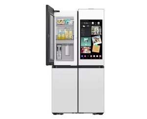 Réfrigérateur à portes françaises sur mesure à 4 portes, en verre blanc, qualité industrielle, Family Hub, appareil électroménager haut de gamme - Product Image 3