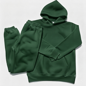 Custom Heavyweight Plain Hoodie and Joggers Set <b>Mens</b> Streetwear Casual <b>Pullover</b> Sweatpants Gym Fitness Tracksuit - Product Image 5