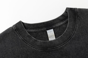 เสื้อยืดโอเวอร์ไซส์ทรงหลวมพิมพ์ลายกราฟิกโลโก้ตามสั่งสำหรับผู้ชายไซส์ใหญ่ ผ้าฝ้าย 100% เนื้อหนา คอกลม ซักย้อมสีแบบแอซิดวอช - Product Image 2