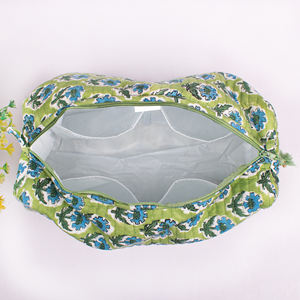 Nuevas Bolsas de Maquillaje de Algodón Personalizadas, Ecológicas, Colgantes, con Diseño Floral de Verano, Gran Capacidad, Estilo Moderno, para Almacenamiento de Cosméticos y Accesorios - Product Image 5