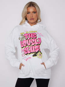 Sweat-shirt à capuche oversize pour femme, coupe décontractée, en polaire, avec poche kangourou, manches longues, tenue de détente - Product Image 3