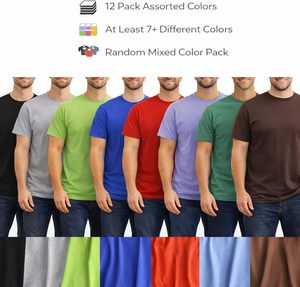 เสื้อยืดผู้ชายไซส์ใหญ่พิเศษ แขนสั้น น้ำหนักเบา เป็นมิตรกับสิ่งแวดล้อม ผ้าฝ้าย 100% สีพื้น สไตล์สตรีท ขายส่ง - Product Image 1