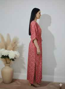 Vestidos Kaftán con Estampado Geométrico para Mujer, Ropa de Casa, Vestido de Playa Suave y Elegante, Kaftanes con Estampado a Mano - Product Image 5