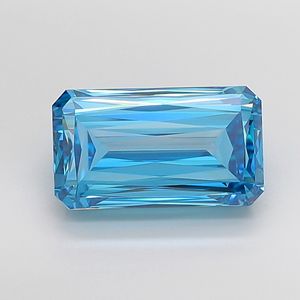 Diamante Azul Intenso de Corte Ashoka de 5.65CT, VVS2, Cultivado en Laboratorio, Corte Cruzado, Estilo Ashoka, para Joyería Personalizada - Product Image 1